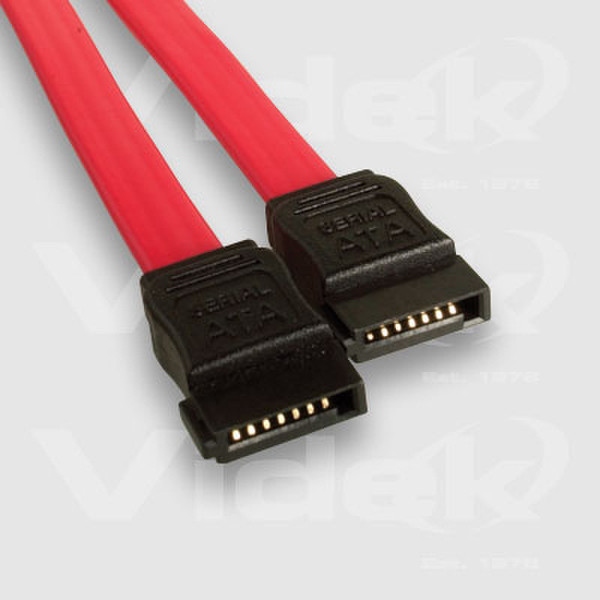 Videk Serial ATA M to M 0.3m 0.3м Красный кабель SATA