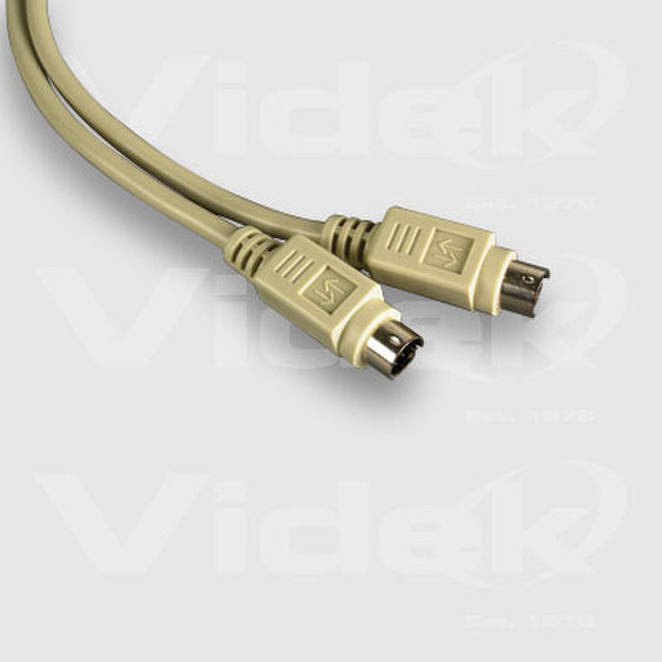Videk Mini 6 Pin Din M to Mini 6 Pin Din M Cable 10m 10m PS/2 cable
