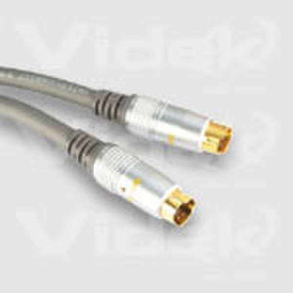 Videk Mini 4 Din M to Mini 4 Din M Gold SVHS Video Cable 3m 3m S-Video (4-pin) S-Video (4-pin) S-Videokabel