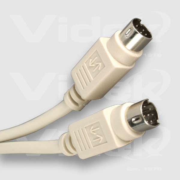 Videk Mini 8 Din M to Mini 8 Din M Serial Cable 2m 2m PS/2 cable