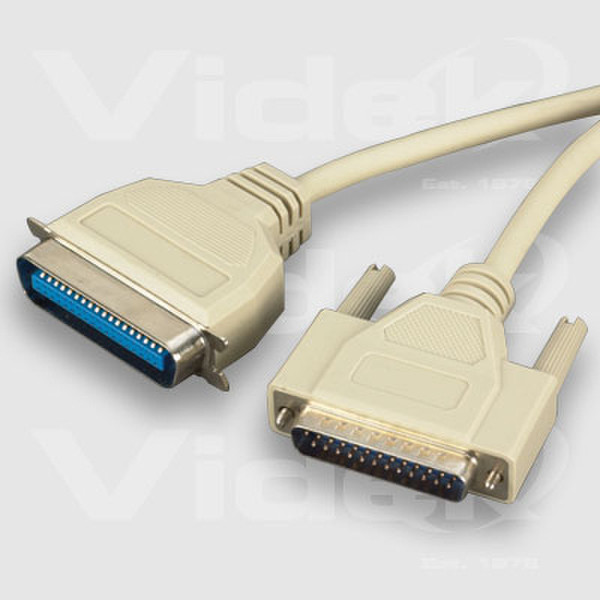Videk 25 line bi-directional printer cable Белый кабель для принтера