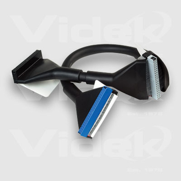 Videk Ultra ATA & UMDA 100 Cable Blue-Grey-Black 0.45m 0.45m Schwarz SATA-Kabel