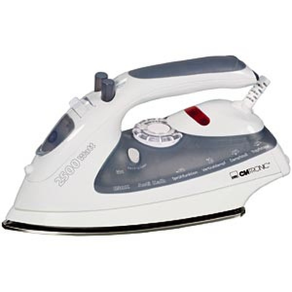Clatronic DB 3106 Steam iron Stainless Steel soleplate 2500Вт Белый