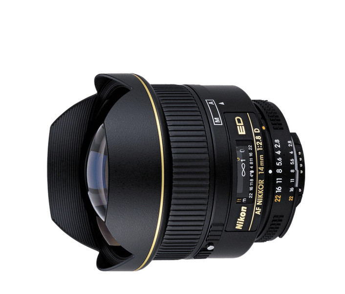 Nikon AF Nikkor 14mm f/2.8D ED SLR Ultra-wide lens Schwarz