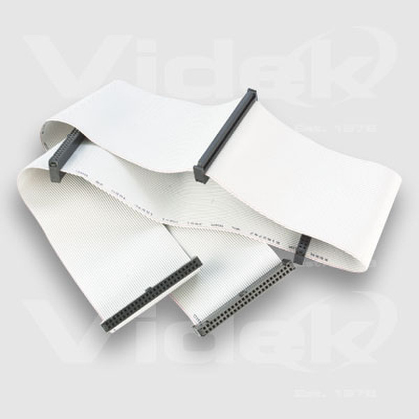 Videk Multi Way SCSI Ribbon Cable 0.90m Weiß SCSI-Kabel