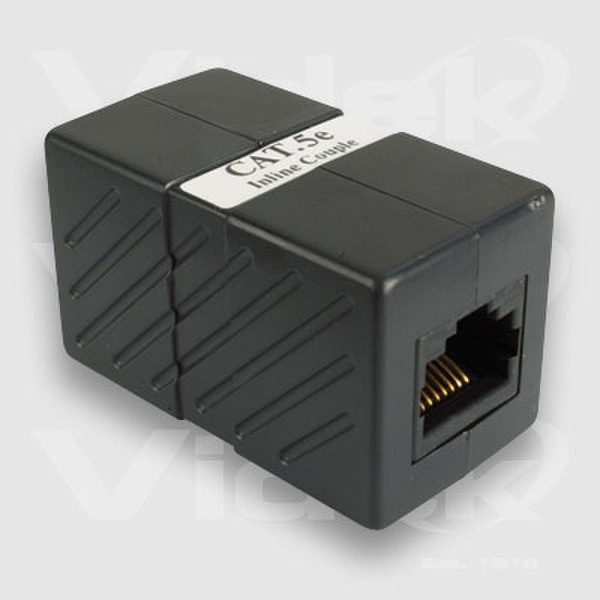 Videk Cat5e UTP RJ45 F to F Coupler RJ45 RJ45 Black cable interface/gender adapter