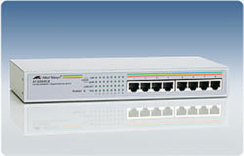 Allied Telesis AT-GS900/8 ungemanaged Energie Über Ethernet (PoE) Unterstützung Netzwerk-Switch
