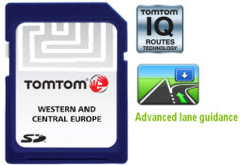 TomTom Map Western & Central Europe IQ Routes™ v8.15