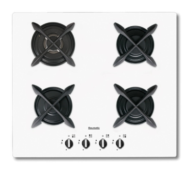 Baumatic B72TCW built-in Gas Black,White hob