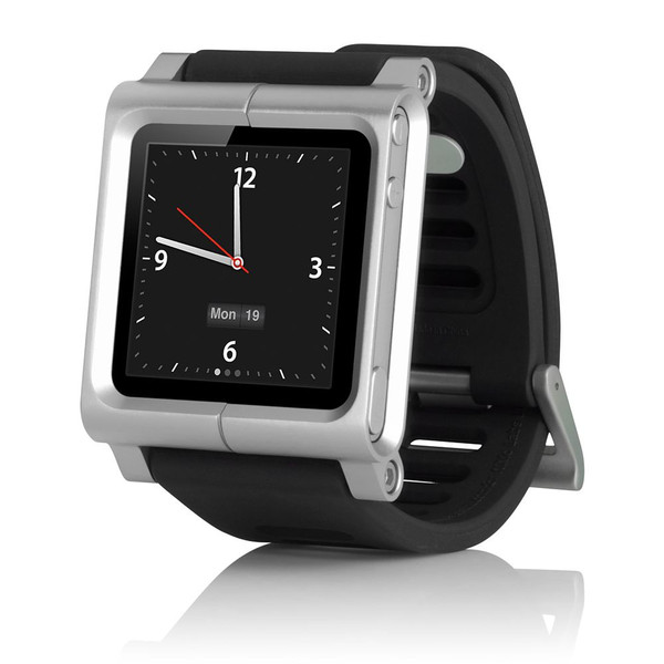 Apple LunaTik Band Black Silicone,Stainless steel