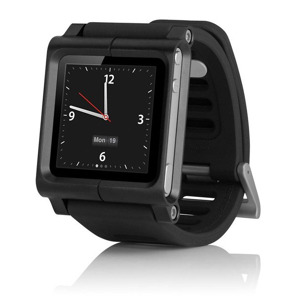 Apple LunaTik Band Black Silicone,Stainless steel