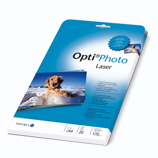 Papyrus OptiPhoto Laser A4 A4 Gloss White photo paper