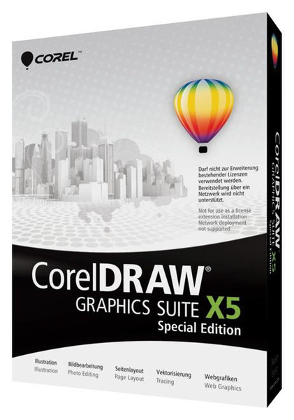 Corel CorelDRAW Graphics Suite X5 Special Edition, EN/DE