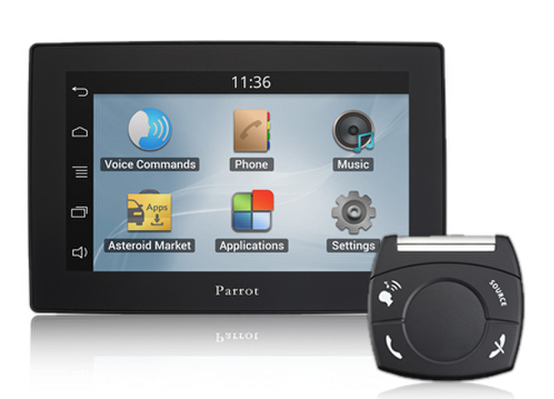 Parrot Asteroid Tablet Tragbar / Fixiert 5Zoll Touchscreen 218g Schwarz