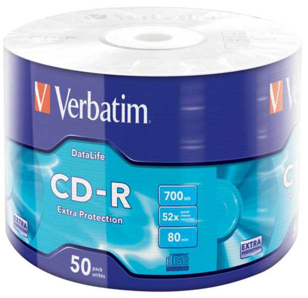 Verbatim 43787 CD-R 700МБ 50шт чистые CD