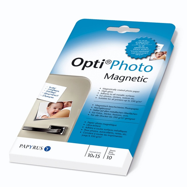 Papyrus OptiPhoto Magnetic 10x15cm High-gloss Белый фотобумага