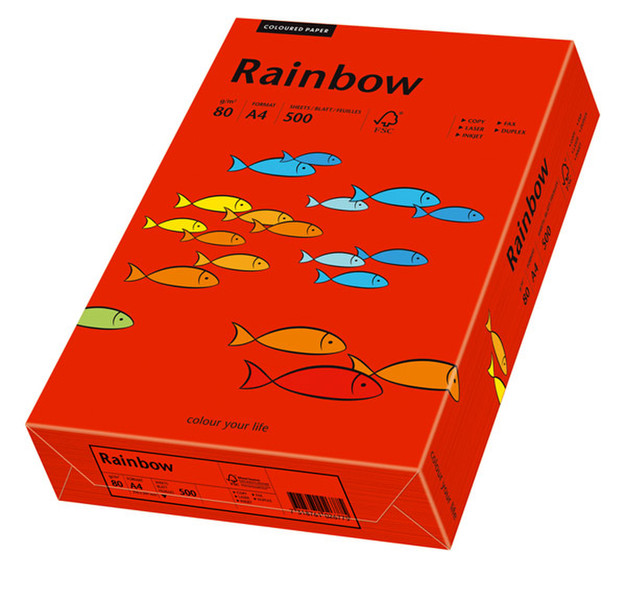 Papyrus Rainbow A4 500er A4 (210×297 mm) Matte Red inkjet paper