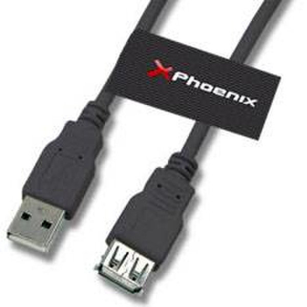 Phoenix Technologies 1.8m USB A/USB A 1.8m USB A USB A Black