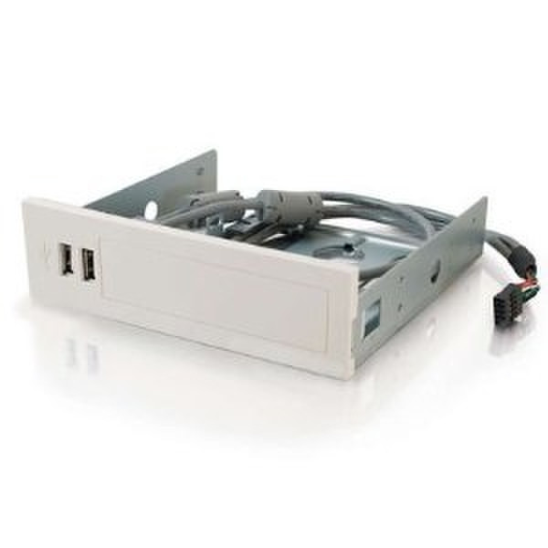 C2G 2-port USB 2.0 Front Bay Hub 480Мбит/с Белый