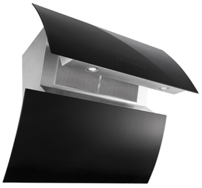 Baumatic BEO910BGL Wall-mounted 1000m³/h Black,Stainless steel cooker hood