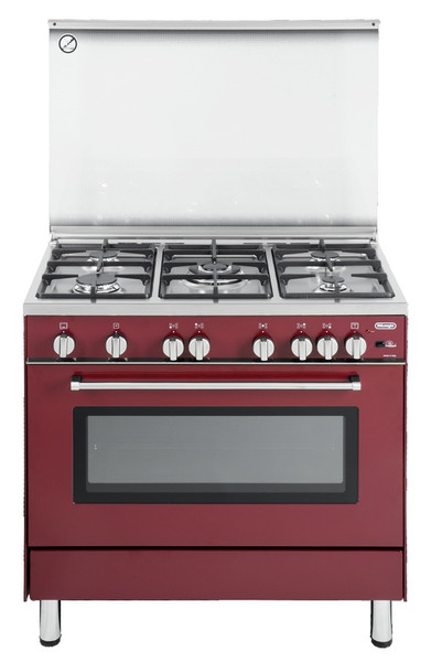 DeLonghi PGVR 965 GHI Freistehend Gas hob Rot Küchenherd