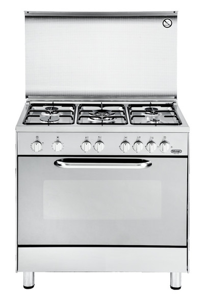 DeLonghi DGX 855 Freestanding Gas hob Stainless steel cooker