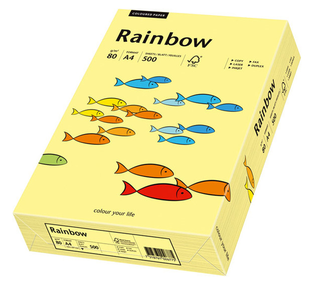 Papyrus Rainbow A4 500er A4 (210×297 mm) Matte Yellow inkjet paper