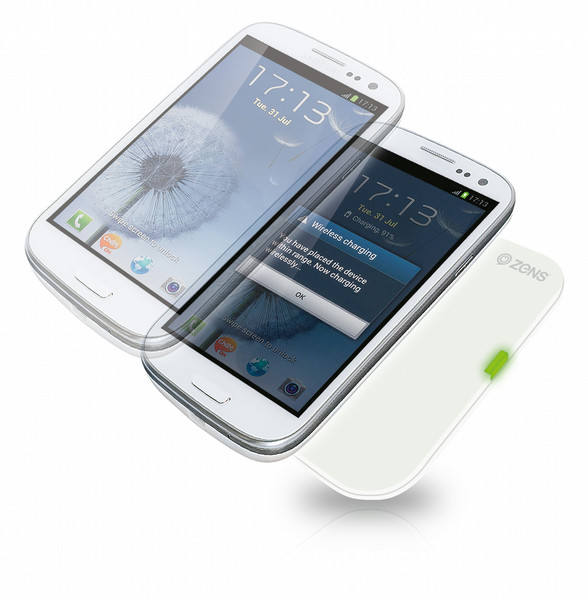 ZENS Single Wireless Charger + Cover Galaxy S3