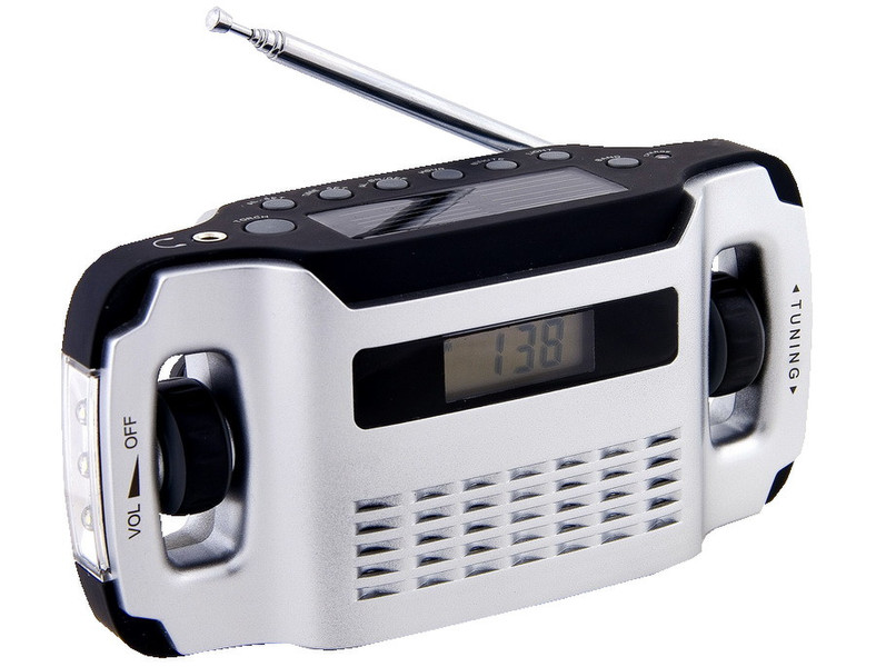 Powerplus Lynx Портативный Черный, Белый радиоприемник