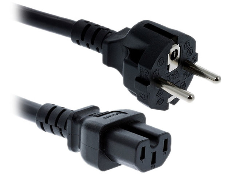 Cisco CAB-TA-EU= CEE7/7 Schuko C15 coupler Black power cable