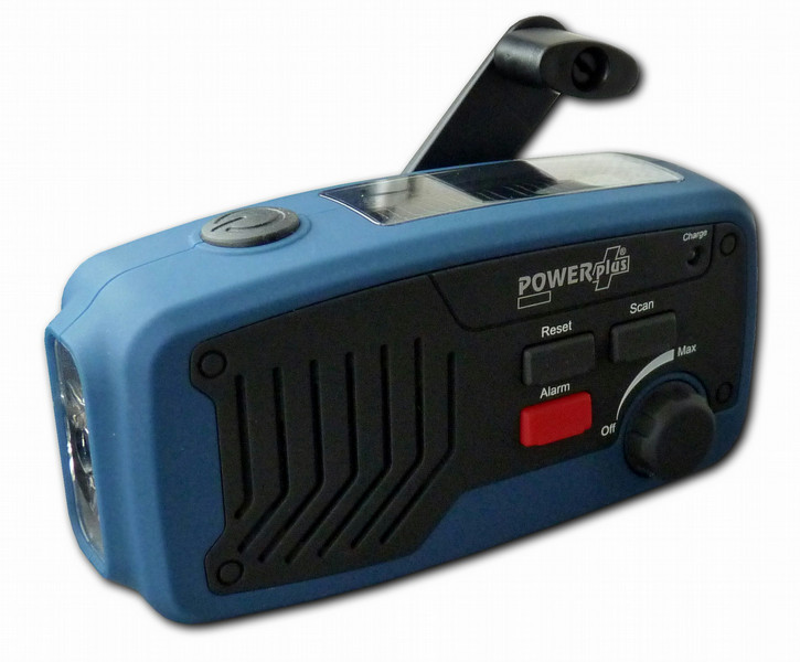 Powerplus Panther Tragbar Digital Schwarz, Blau Radio
