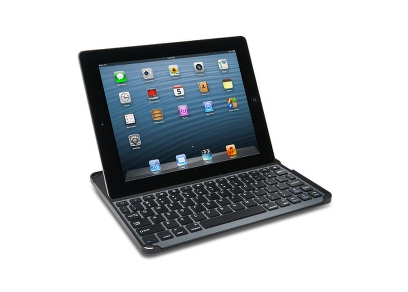 Kensington KeyCover Bluetooth QWERTY Алюминиевый, Черный