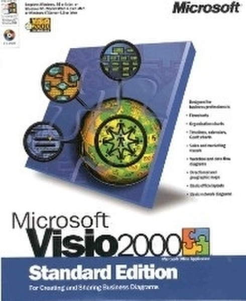 Microsoft Visio 2000 Standard, Document Kit DE German software manual