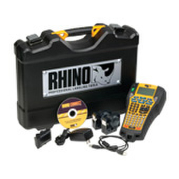 DYMO RHINO 6000 Hard Case Kit Прямая термопечать Черный, Желтый устройство печати этикеток/СD-дисков