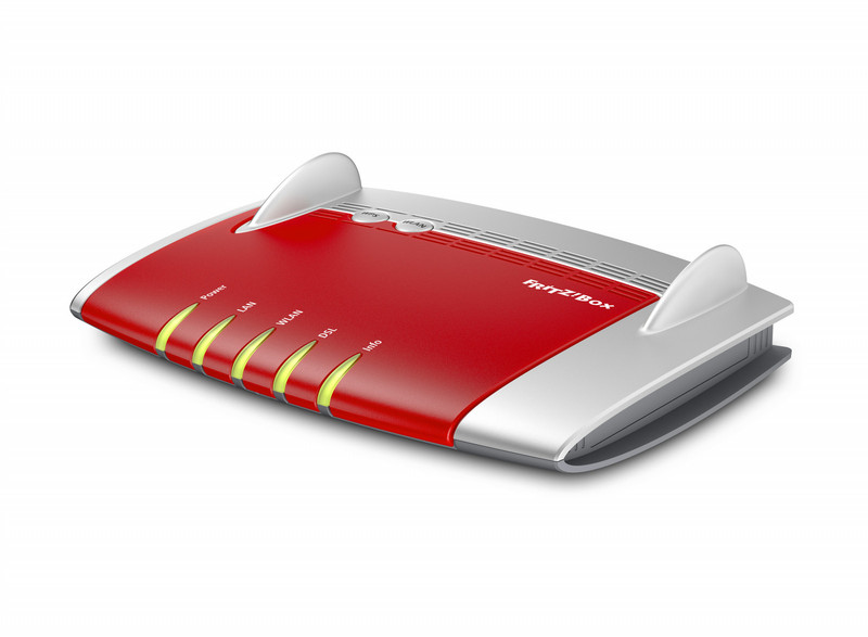 AVM FRITZ!Box 3390, DE Dual-Band (2,4 GHz/5 GHz) Gigabit Ethernet 3G Grau, Rot