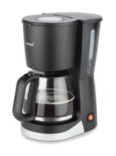 Korona 10400 Drip coffee maker 1.25L 10cups Black,Silver coffee maker