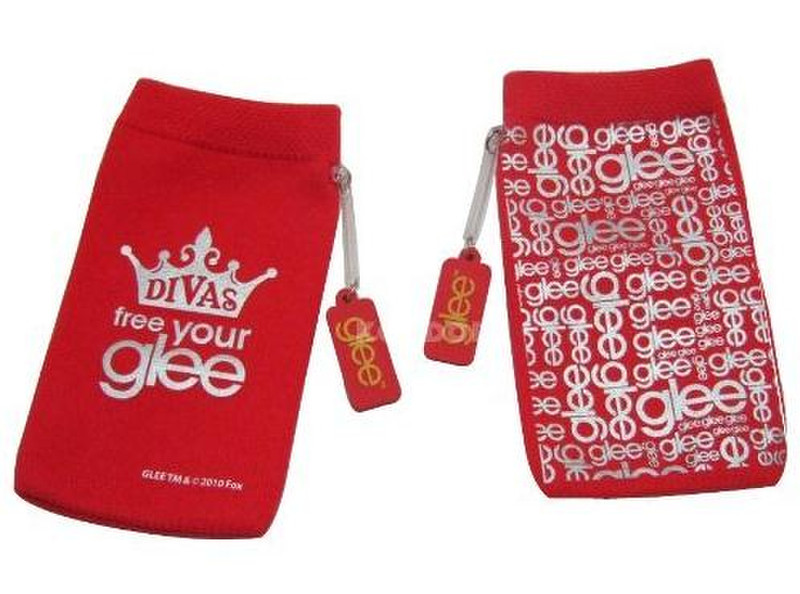 GLEE Divas with Charm Pull case Red,White
