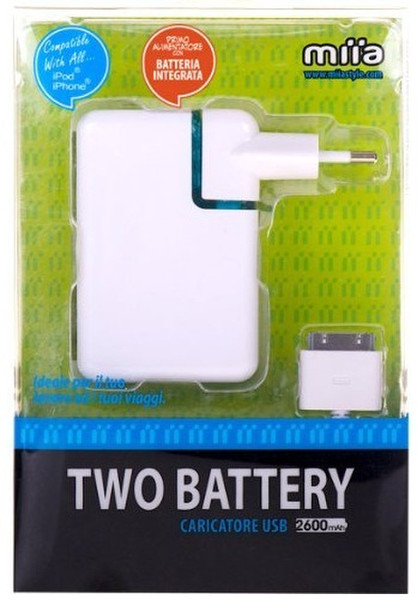 Miia AU-WBUSB-2 Lithium-Ion (Li-Ion) 2600mAh White