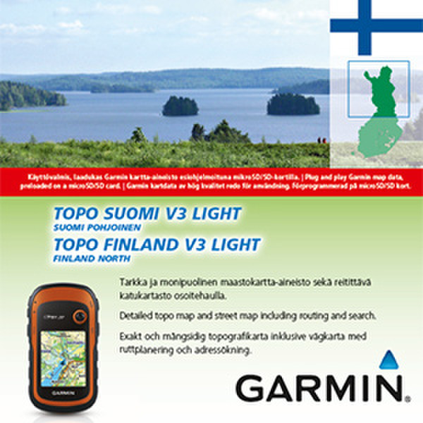 Garmin TOPO Suomi Finland v3 Light Pohjoinen