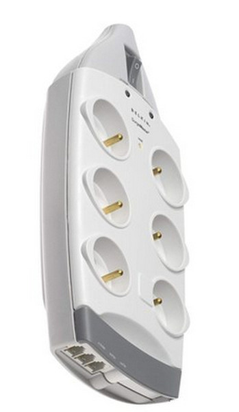 Belkin B2E018DE2M 6AC outlet(s) 2m Weiß Spannungsschutz