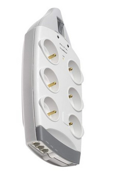 Belkin B2E018FR2M 6AC outlet(s) 2m Weiß Spannungsschutz