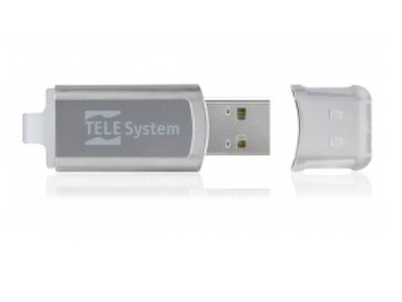 TELE System Pendrive USB 16GB 16GB USB 2.0 Typ A Grau USB-Stick