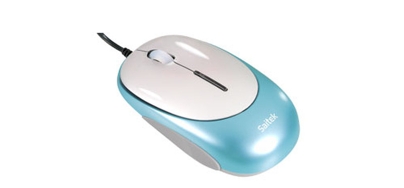 Saitek M40T Mouse USB Оптический Синий компьютерная мышь