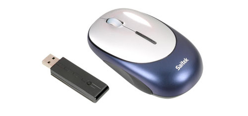 Saitek M100Z Mouse Беспроводной RF Лазерный Синий компьютерная мышь