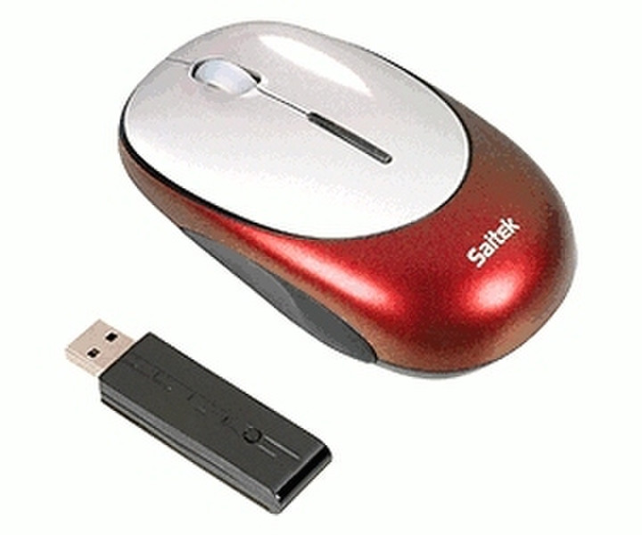 Saitek M100Z Wireless Laser Mouse RF Wireless Laser 800DPI Rot Maus