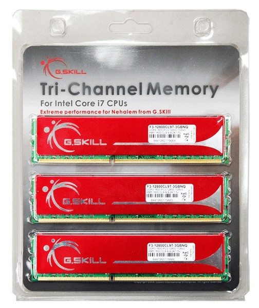 G.Skill NQ DDR3 PC 10666 CL9 6GB kit 6GB DDR3 1333MHz memory module
