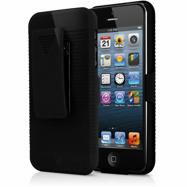 V7 Clip-on Holster Case für iPhone 5s | iPhone 5 schwarz