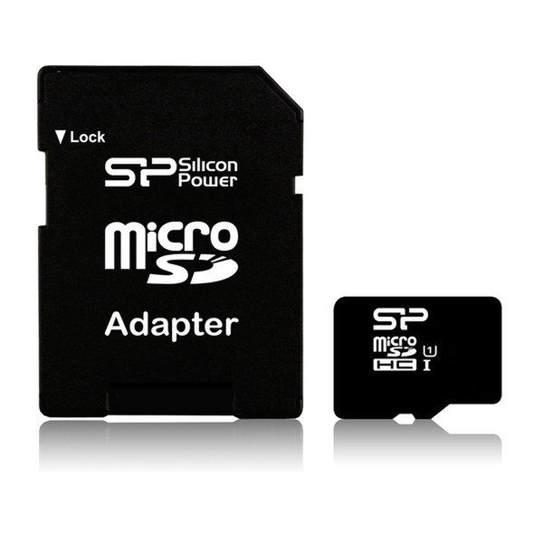 Silicon Power 8GB microSDHC UHS-I 8ГБ MicroSDHC Class 10 карта памяти