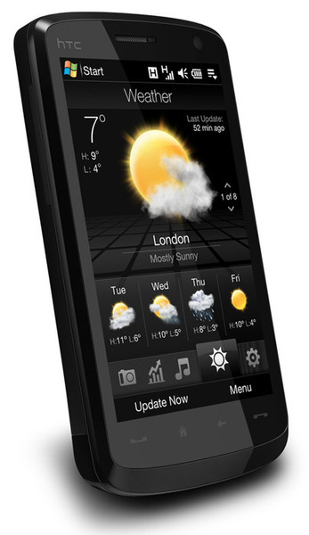 HTC Touch HD 3.8Zoll 480 x 800Pixel 148g Schwarz Handheld Mobile Computer