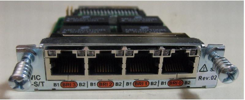 Cisco 4-Port ISDN BRI S/T High-Speed WAN Interface Card Eingebaut Netzwerkkarte